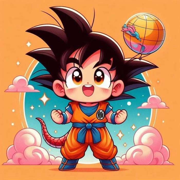 Cười lăn với goku chibi meme dance siêu hài