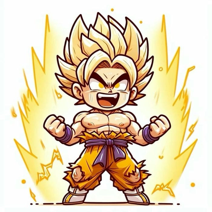 Sáng tạo với goku chibi pixel art độc đáo