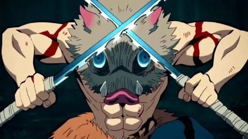 Cận cảnh gương mặt inosuke face