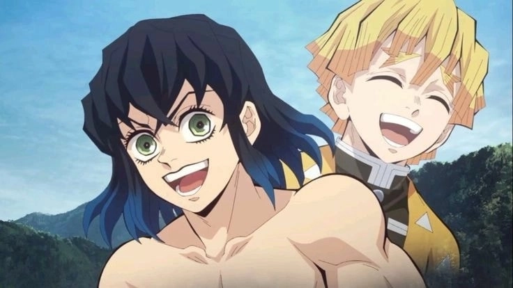 Lộ diện gương mặt inosuke demon slayer real face