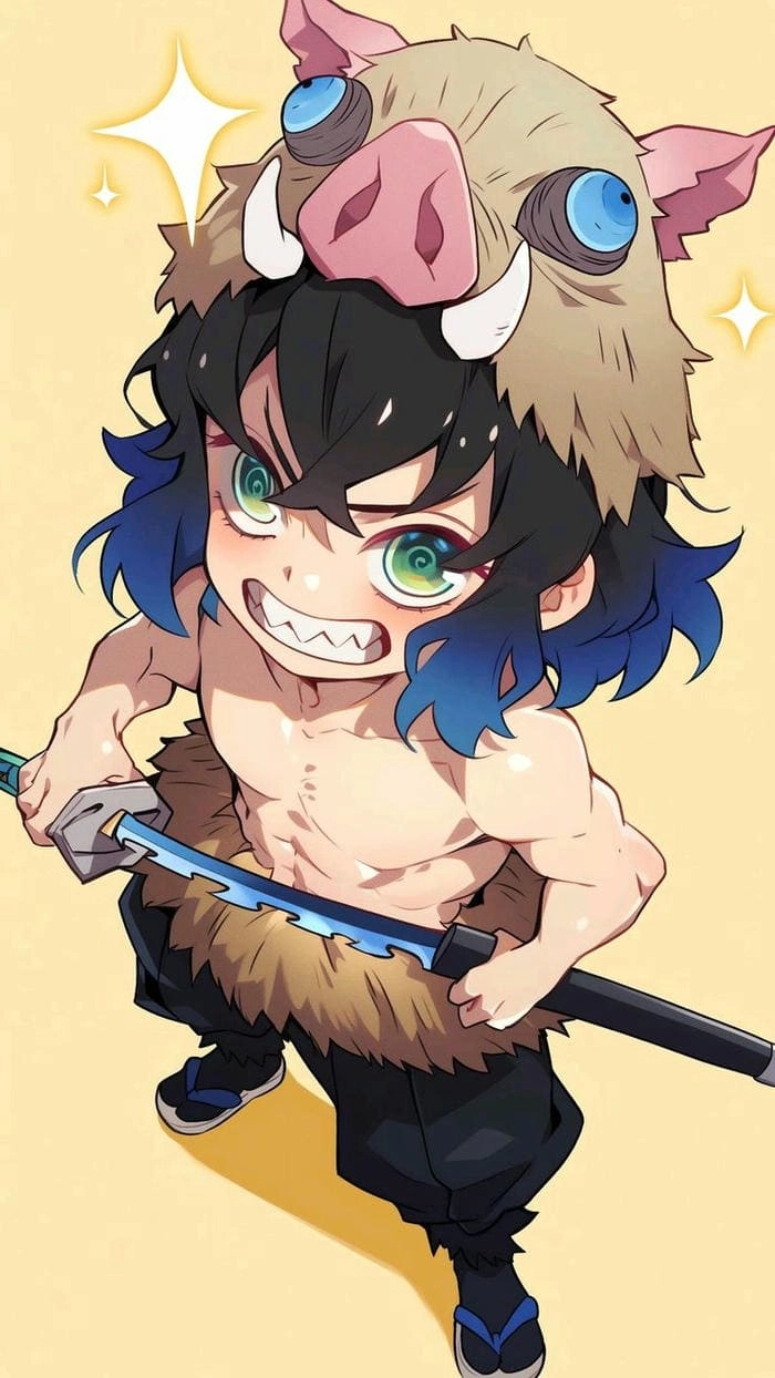 Tải ngay bộ sưu tập chibi inosuke đẹp lạ