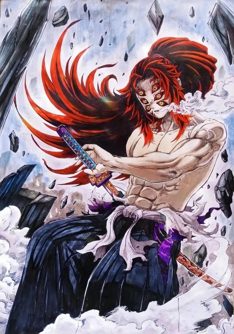 Phong cách dễ thương của kokushibo chibi