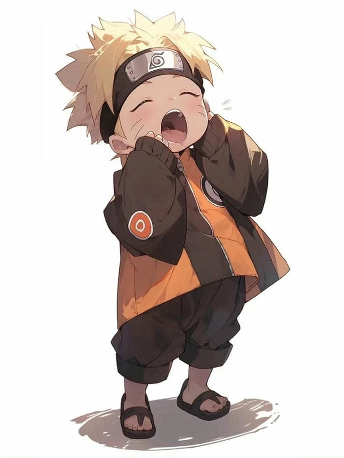 In ngay tranh to màu naruto chibi cho bé tô