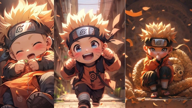 Tuyển chọn ảnh Naruto chibi siêu dễ thương cho fan anime