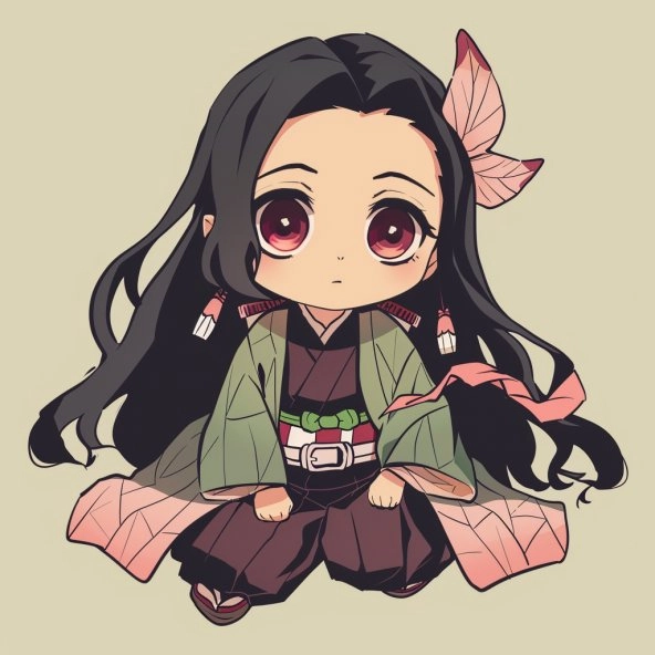 Cài đặt hình nền nezuko cute chibi đẹp
