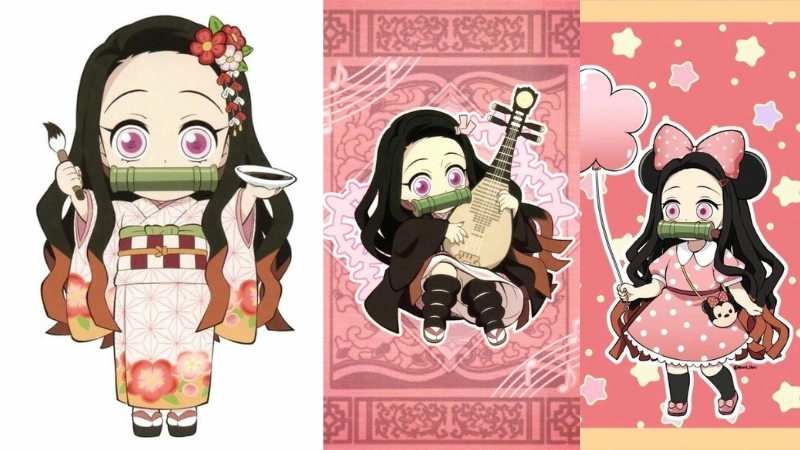 Chiêm ngưỡng ảnh Nezuko chibi cute khiến ai nhìn cũng mê
