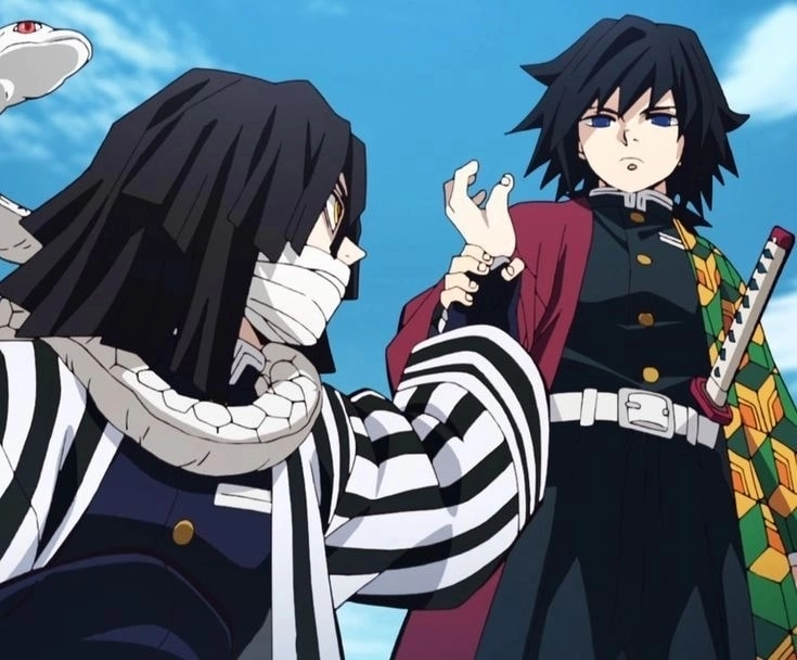 Tương tác thú vị sanemi x obanai x giyuu