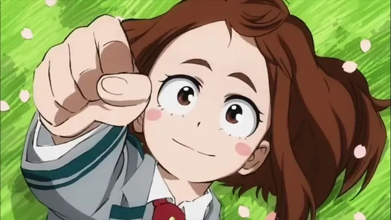 Cùng yêu thích nhân vật anime uraraka