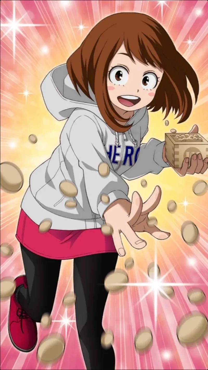 Dáng vẻ chibi dễ thương của ochako uraraka chibi