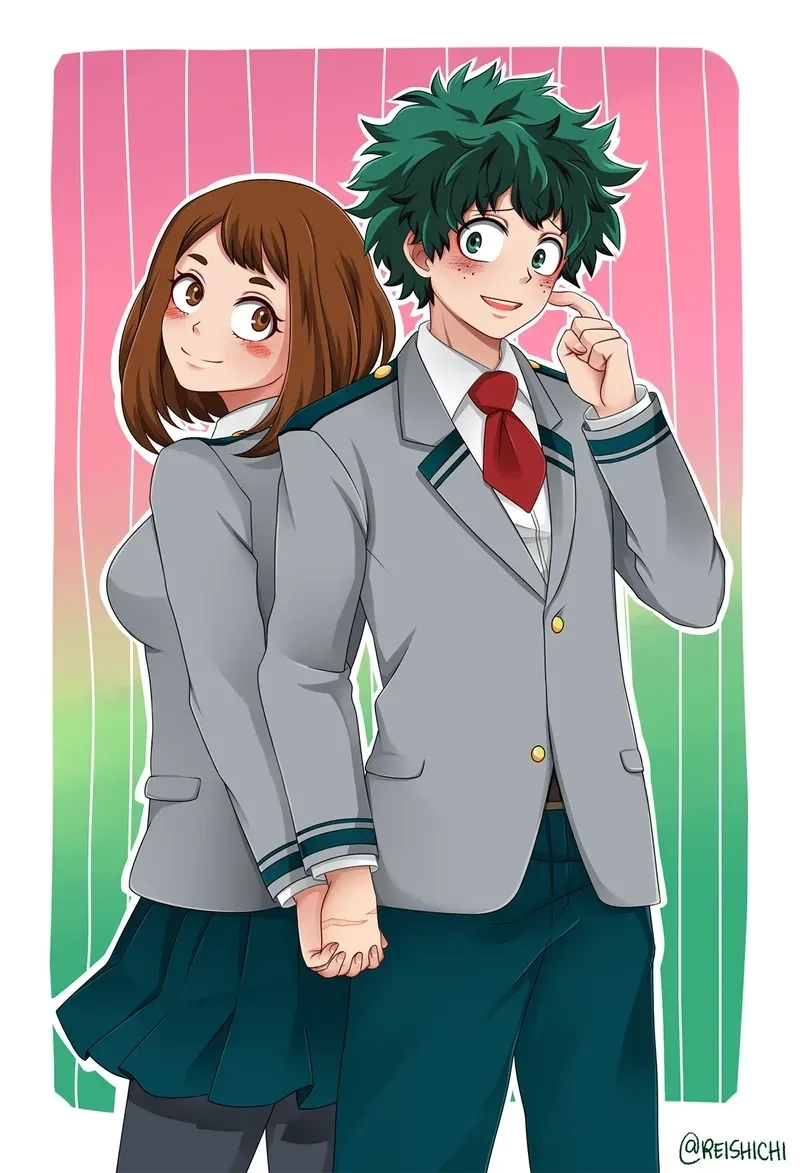 Những khoảnh khắc đáng yêu deku x ochako moments