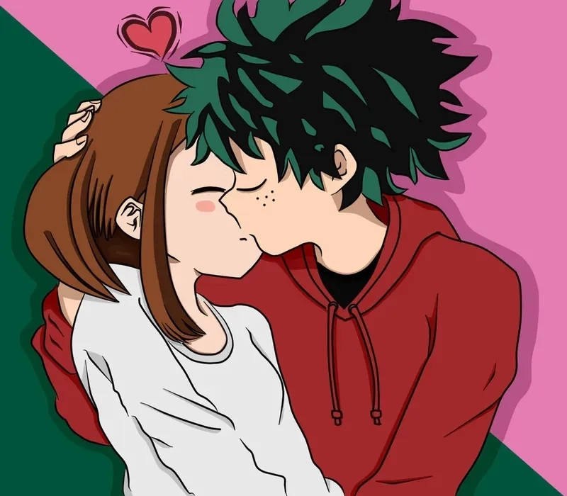 Cảnh truyện ngọt ngào izuku x ochako manga