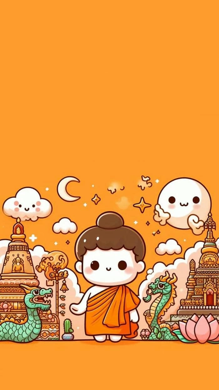 Tự tay thực hiện vẽ hình phật chibi