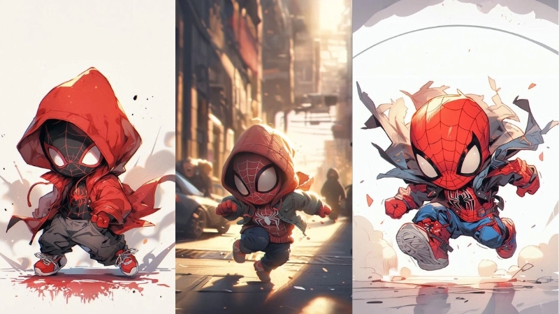 Tổng hợp ảnh Spider Man chibi cute cực chất cho fan