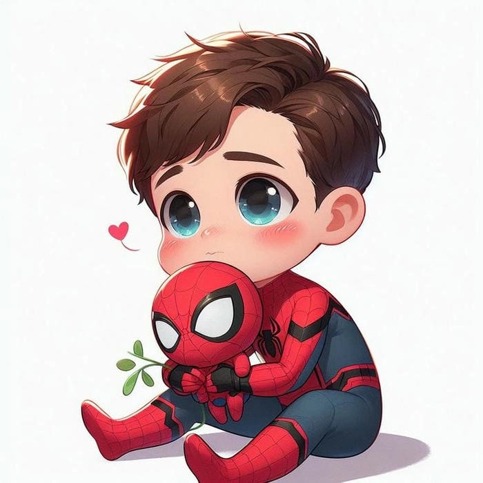 Ghim ngay spider man chibi cute dễ thương nhất