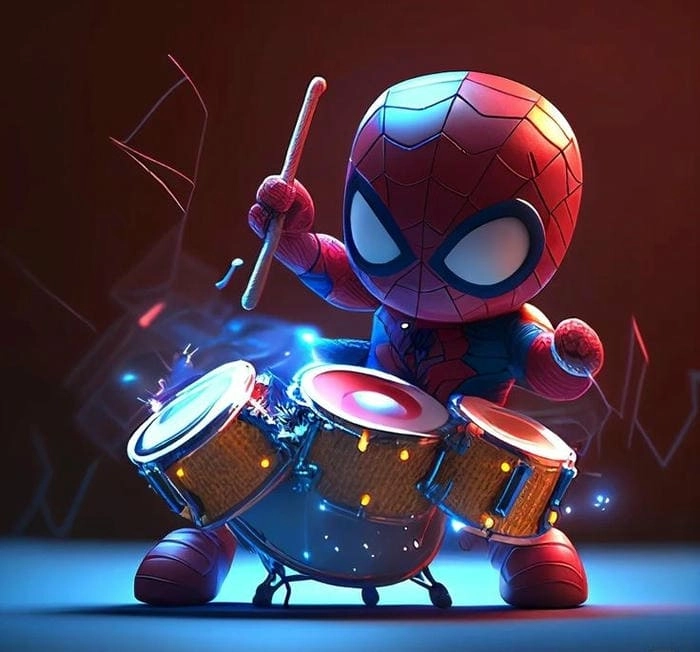 Bộ ảnh spider man cartoon chibi cực kỳ dễ thương