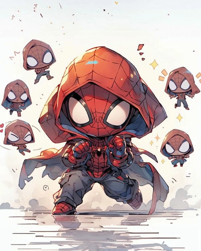 Tải ngay hình ảnh spider man chibi đẹp lung linh