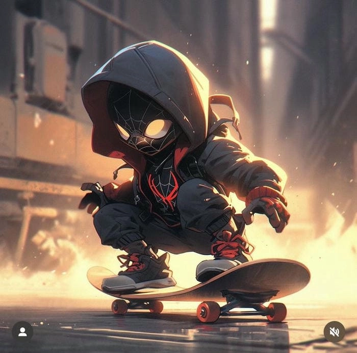 Chiêm ngưỡng chibi spider man upside down cực chất