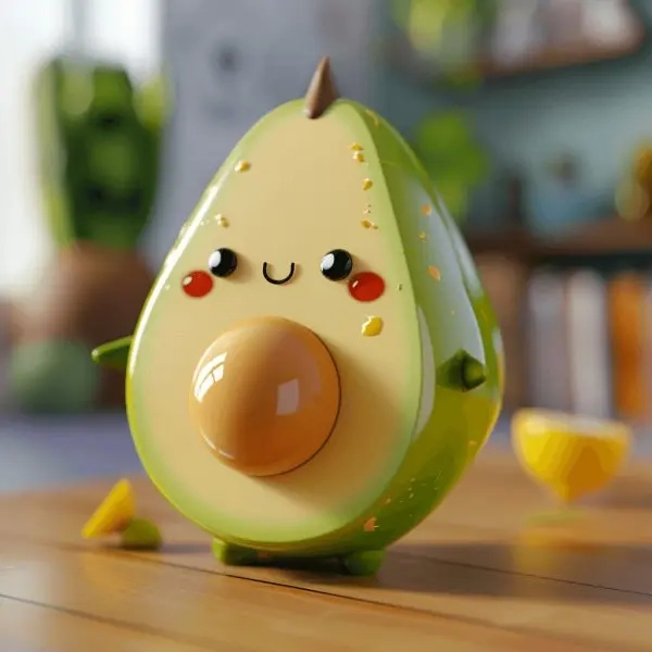 Chọn ngay avatar hình trái bơ chibi cute độc đáo