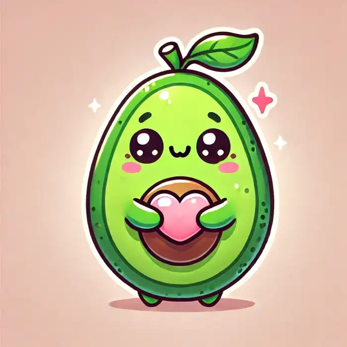 Top hình trái bơ chibi siêu hot cho avatar