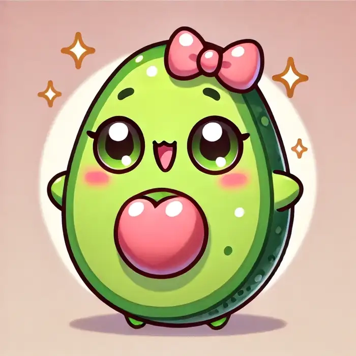 Cách đơn giản để vẽ trái bơ chibi đẹp mắt