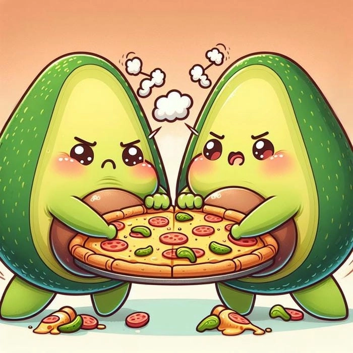 Tải ngay loạt ảnh trái bơ chibi ngộ nghĩnh