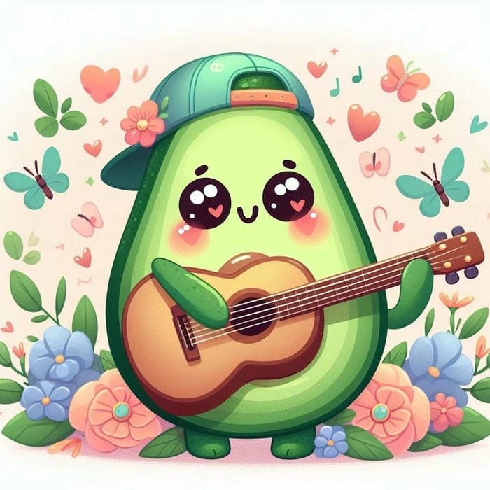 Cùng ngắm nhìn loạt quả bơ chibi dễ thương