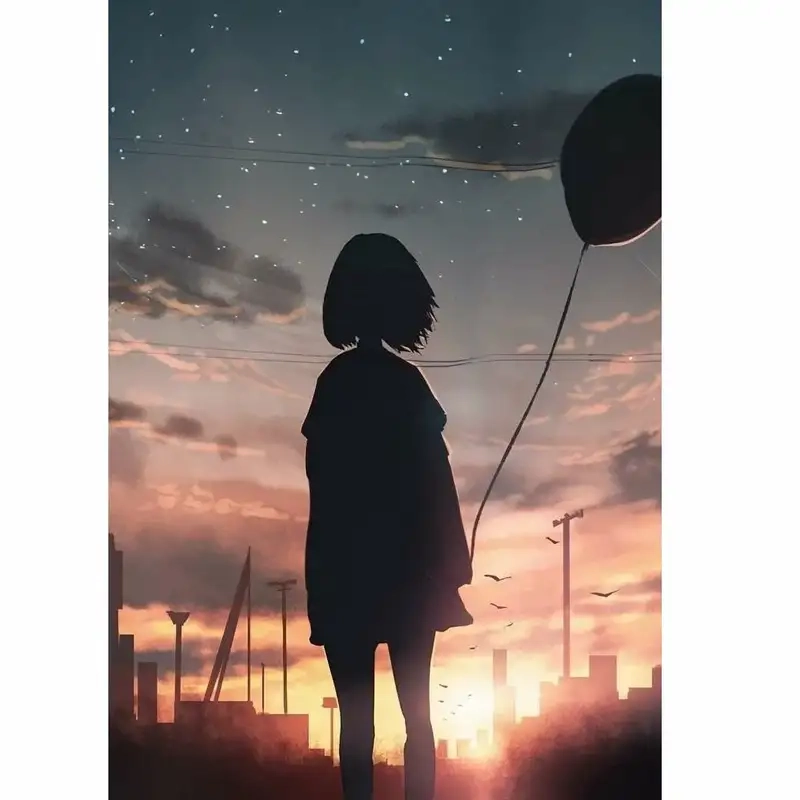 Avatar anime cô đơn phù hợp avatar anime girl buồn