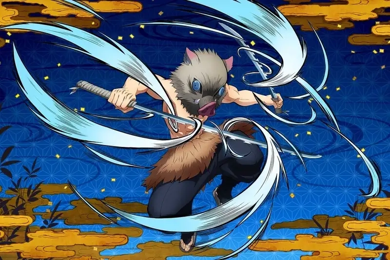 Khám phá sức mạnh của Inosuke không đeo mặt nạ