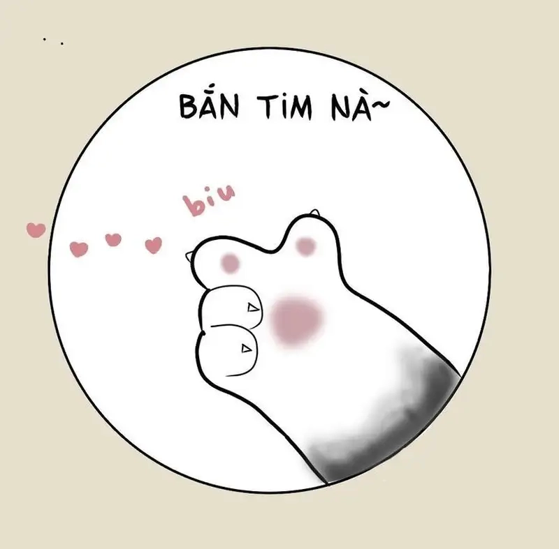 meme bắn tim cute dễ thương muốn vuốt bắn tim meme