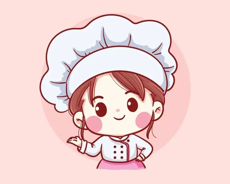 Tải ngay h&igrave;nh đầu bếp chibi cực kỳ ngộ nghĩnh