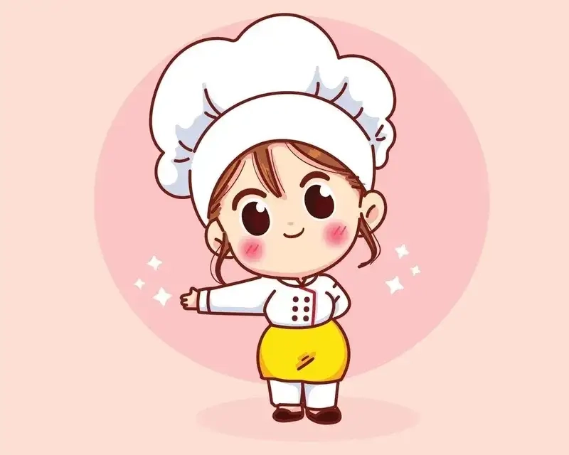 Tải đầu bếp chibi png trong suốt cho thiết kế đẹp