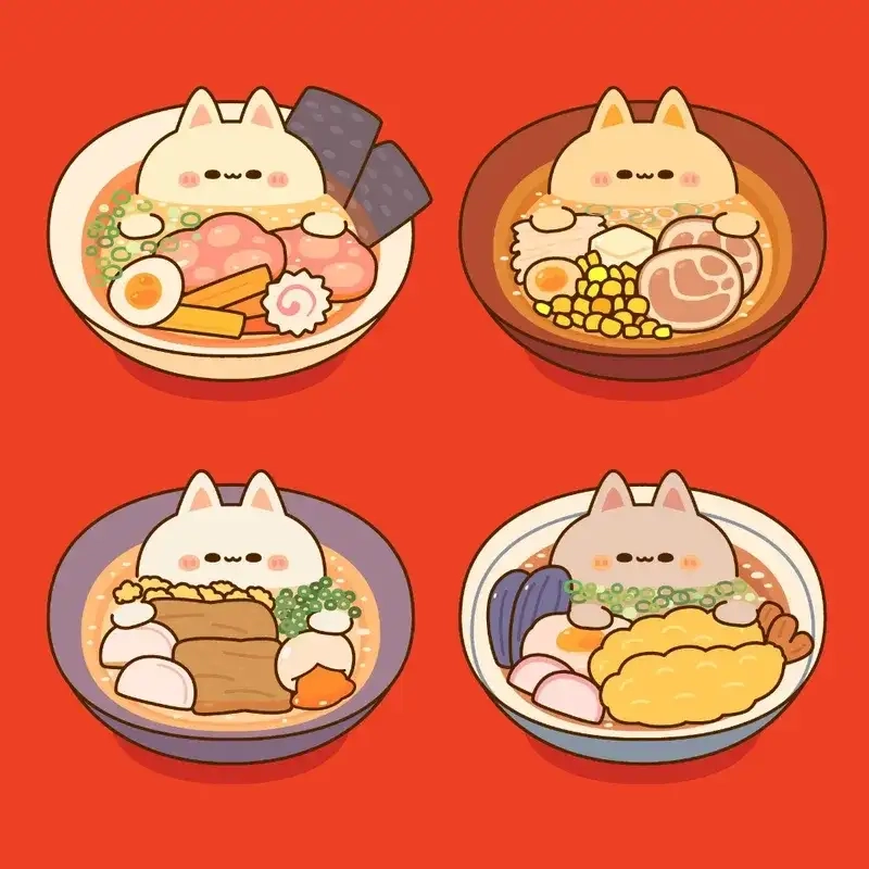 Bộ sưu tập đồ ăn chibi cute dễ thương khiến bạn muốn lưu ngay