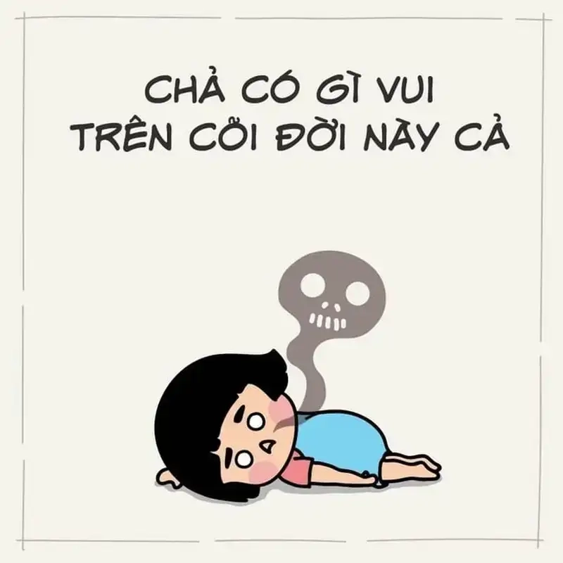 Meme chán ko muốn nói cực hợp khi bạn lười phản ứng