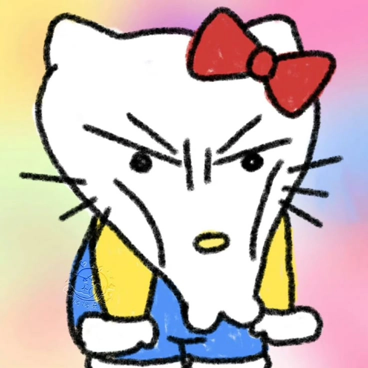 Bộ sưu tập meme ảnh hello kitty bựa hài hước cực kỳ cuốn hút