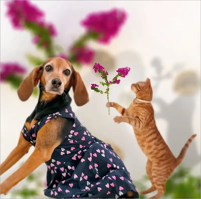 Chia sẻ yêu thương với meme tặng em bông hoa