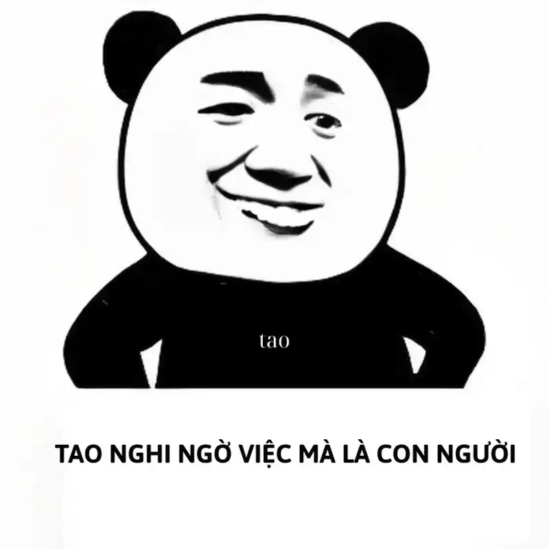 Hình meme nghi ngờ tập hợp biểu cảm