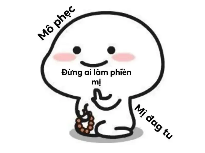 Tìm nhẹ yên bình qua ảnh meme tịnh tâm