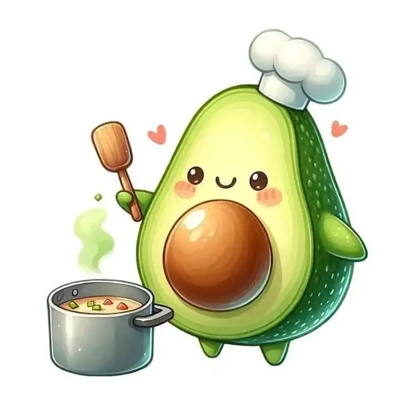 Phong cách dễ thương với chibi bơ