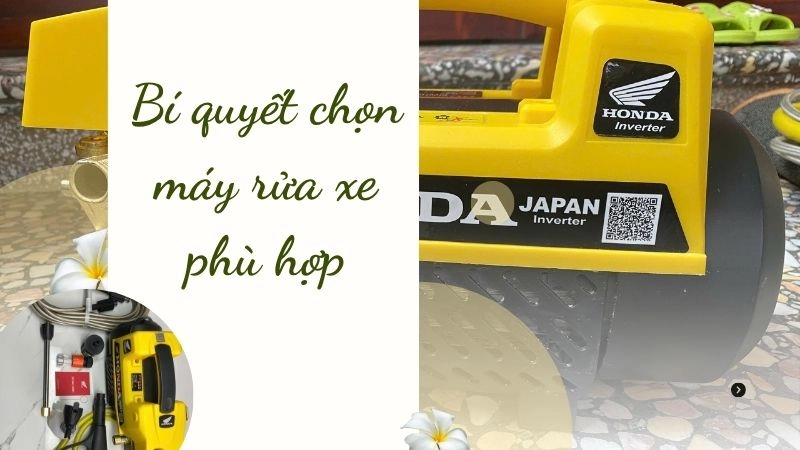 Bí quyết chọn máy rửa xe phù hợp cho gara của bạn