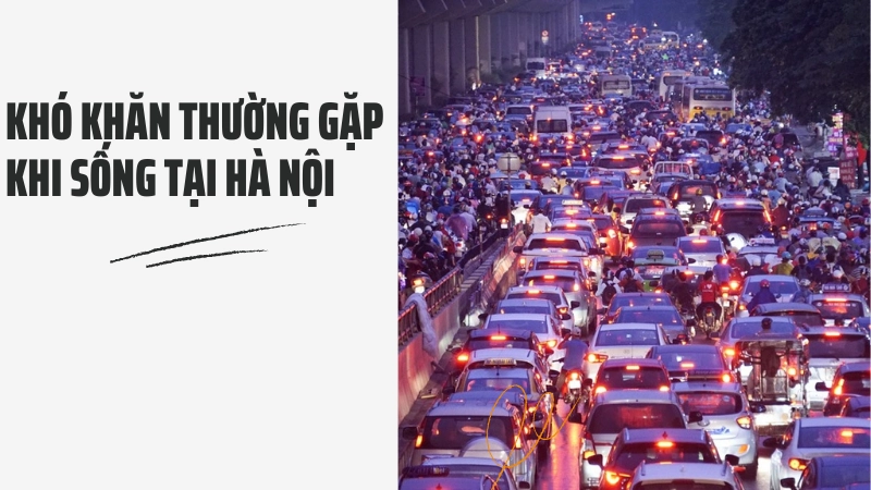 Tình trạng giao thông giờ cao điểm tại hà nội