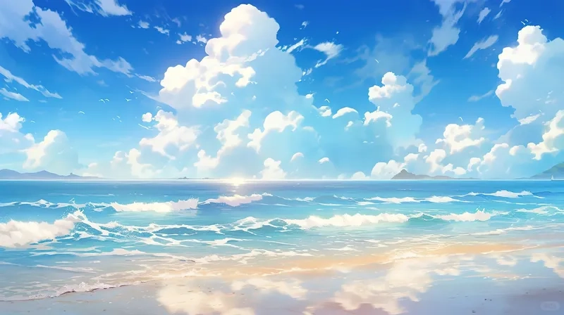 Bầu trời anime buồn với sắc tím nhẹ nhàng u uẩn