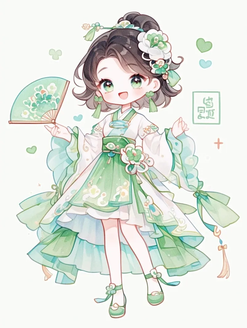 Hướng dẫn vẽ chibi công chúa anime đơn giản