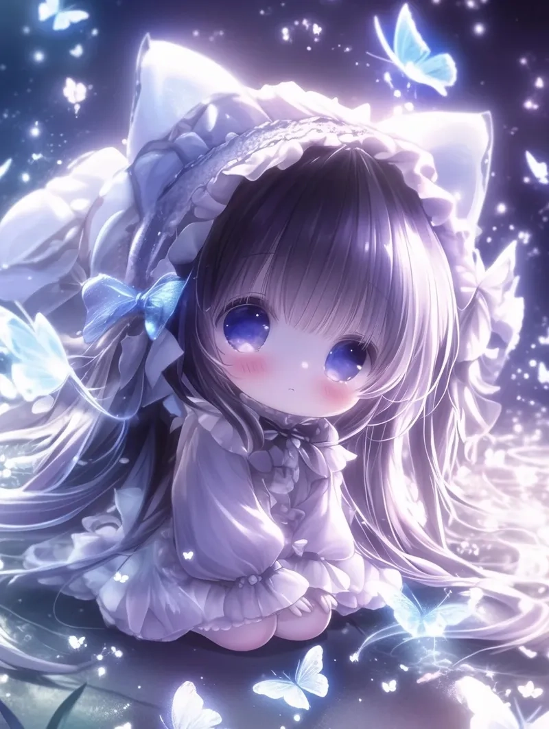 Thiết kế chibi công chúa anime đơn giản dễ vẽ