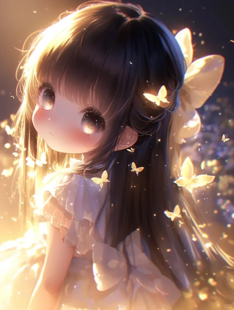 Chibi công chúa anime váy đẹp như cổ tích