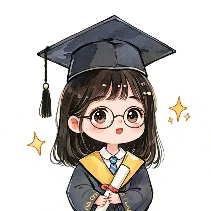 Chibi học sinh dễ thương cặp đôi dễ thương cùng nhau