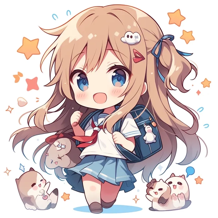 Chibi học sinh dễ thương đơn giản mà vẫn cuốn hút