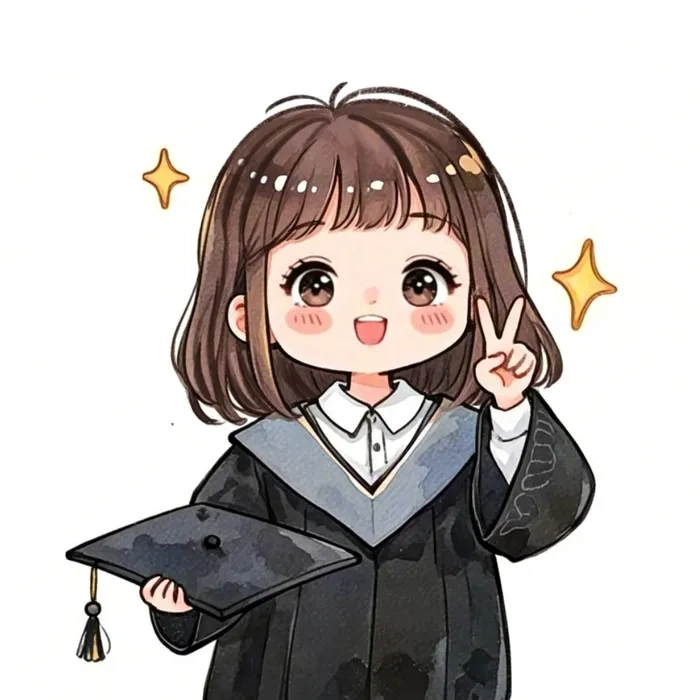 Chibi học sinh dễ thương avatar cá tính đáng yêu