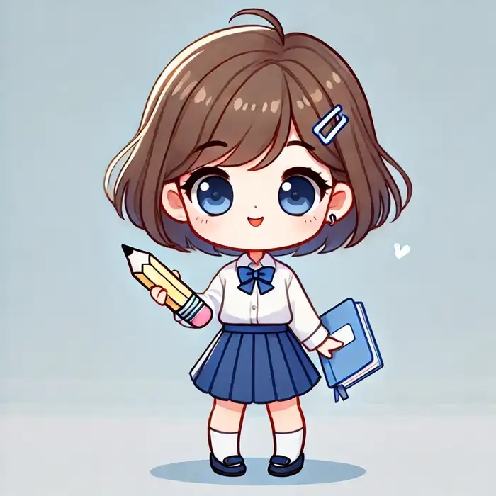 Khám phá chibi học sinh dễ thương anime vui nhộn