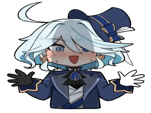 Ảnh Furina chibi sinh động làm avatar siêu hợp trend
