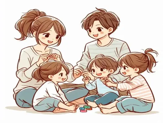 Những hình ảnh gia đình chibi dễ thương không thể bỏ qua